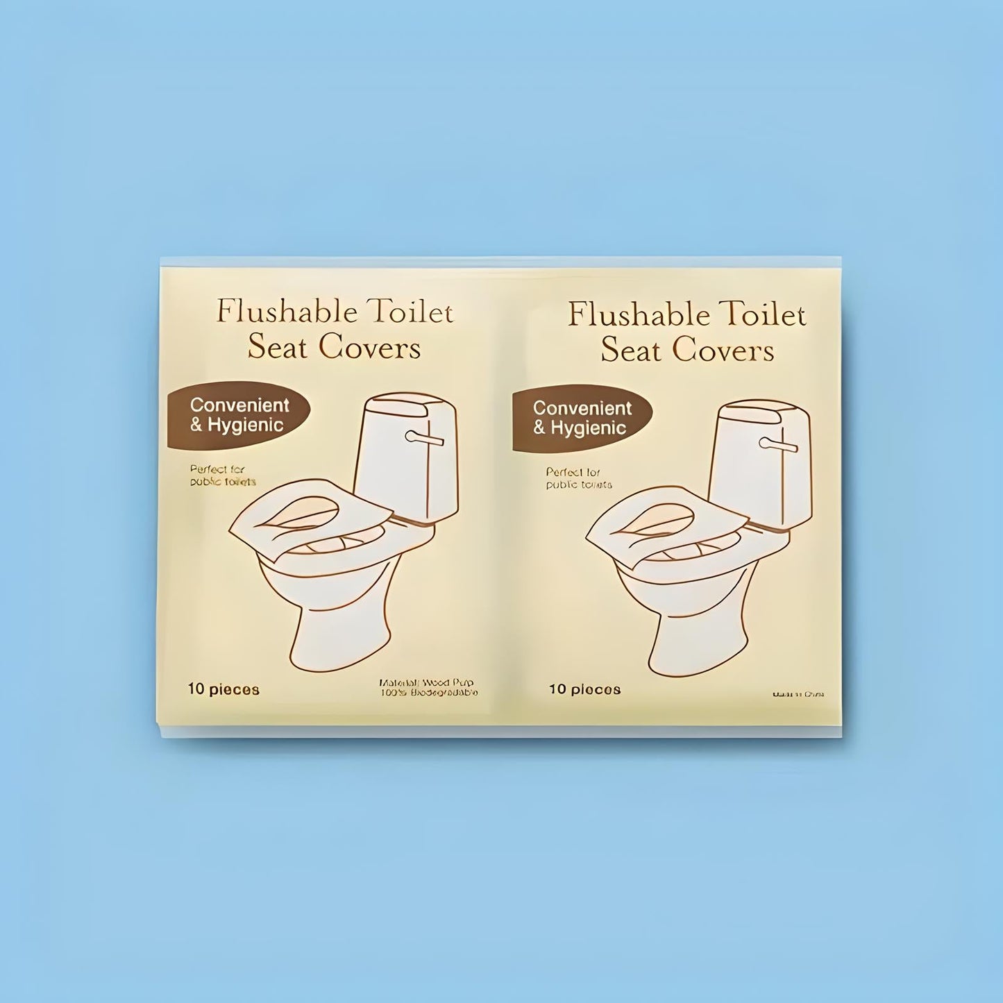 Flushable Travel Toilet Seat Covers | 50 Pack