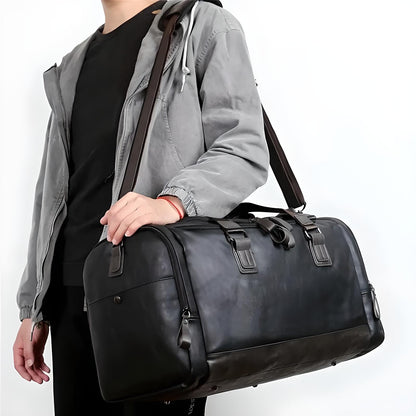 Classy Men’s Leather Duffle Bag