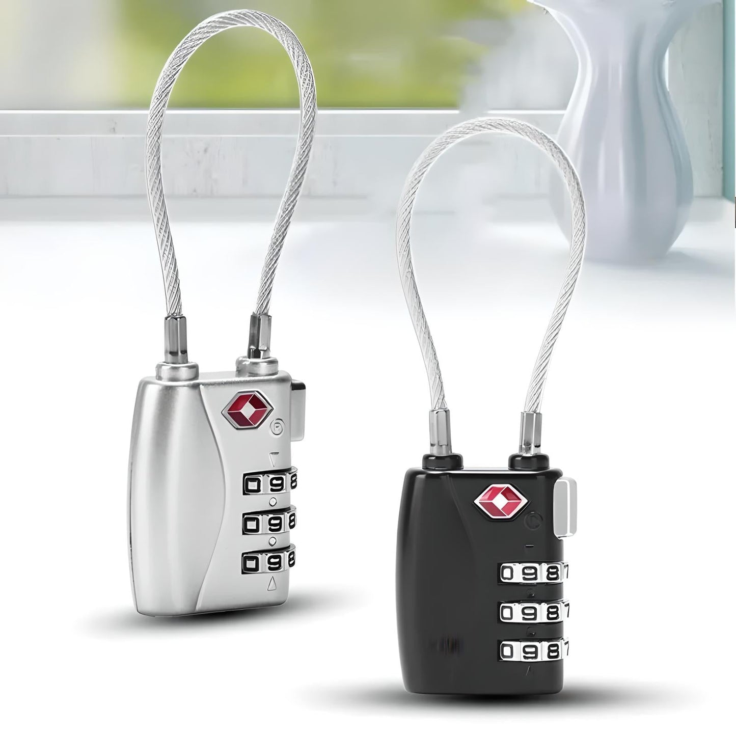 3-Digit Luggage Combination Lock | 2 Pack