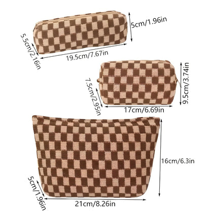 Julia | 3-Piece Cosmetic Bag Set