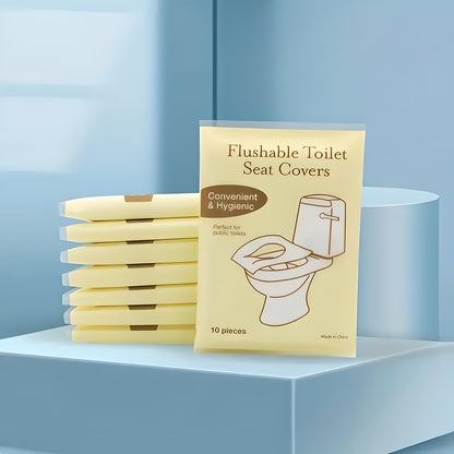 Flushable Travel Toilet Seat Covers | 50 Pack